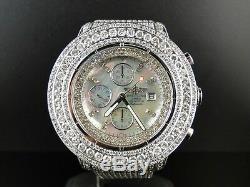 42 Ct Mens Brand New Breitling Super Avenger Diamond Watch Custom Fully Iced