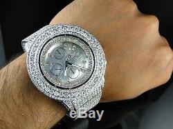 42 Ct Mens Brand New Breitling Super Avenger Diamond Watch Custom Fully Iced