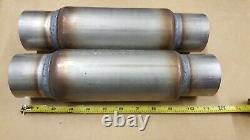 7 Stainless Steel Chambered Muffler 2.5 High Performance 1 pair