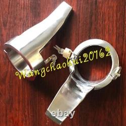 7088mm Custom Size Stainless Steel Heavy Ankle Cuffs with Tongue High-heeled