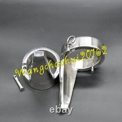 7088mm Custom Size Stainless Steel Heavy Ankle Cuffs with Tongue High-heeled