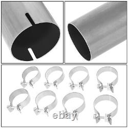 7Pcs 3 OD Stainless Steel Mandrel Bend 45 Degree U-Bend Custom Exhaust Pipes