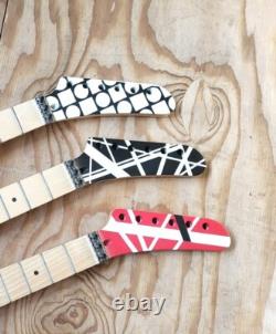 80's CUSTOM GRAPHIC BANANA MAPLE SHRED GUITAR NECK DIY STAINLESS STEEL FRETS