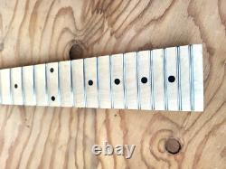 80's CUSTOM GRAPHIC BANANA MAPLE SHRED GUITAR NECK DIY STAINLESS STEEL FRETS