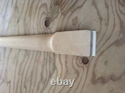 80's CUSTOM GRAPHIC BANANA MAPLE SHRED GUITAR NECK DIY STAINLESS STEEL FRETS