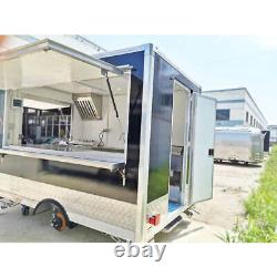 8ft Box Mobile Food Cart Trailer Made to Order Stainless Steel Custom Truck