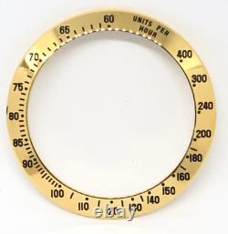 904l Custom Made Stainless Steel Gold Plated Bezel Compatible For Daytona 116523