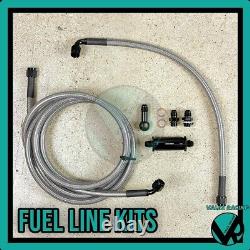 92-95 Civic 2dr Coupe Replacement Stainless Steel Fuel Feed Line & Rubber Return