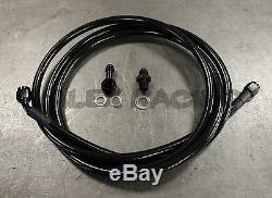 92-95 Civic 3dr HB Replacement Black Stainless Steel -6 Fuel Feed Line
