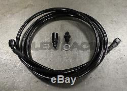 96-00 Civic 2dr Coupe Replacement Black Stainless Steel Fuel Feed Line