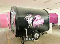 9ft Mobile Food Cart Trailer Made to Order Stainless Steel Custom Food Truck