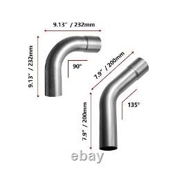 AFLOW 2'' Stainless Steel Custom Exhaust Pipe Kit Tubing Mandrel Bend Pipe St