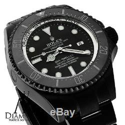 ALL BLACK ROLEX 44mm Deepsea Sea Dweller Ceramic Black Dial 116660