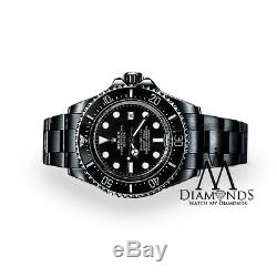 ALL BLACK ROLEX 44mm Deepsea Sea Dweller Ceramic Black Dial 116660
