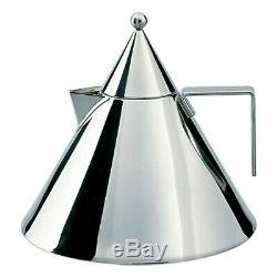 Aldo Rossi 2-qt. Il Conico Water Tea Kettle Stainless Steel, Mirror Polished