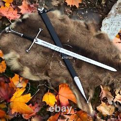 Anduril Sword Master with Scabbard-CUSTOM Stainless Steel Fancy Sword / Handmade