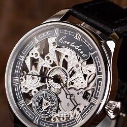 Antique mens watch, swiss skeleton watch, mens wristwatch, exclusive watch, watche