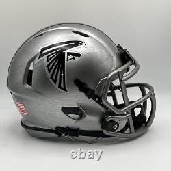 Atlanta Falcons CUSTOM Concept Stainless Steel Hydro-Dipped Mini Football Helmet