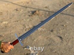 Awesome Custom Handmade 30.0 Stainless Steel Hunting Sword With Sheath