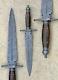 BEAUTIFUL CUSTOM HANDMADE 15'' DAMASCUS STEEL HUNTING DAGGER with SHEATH