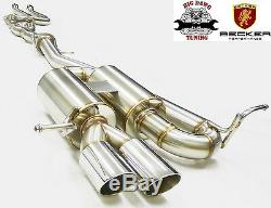 BECKER Cat. Back Exhaust System Fits BMW 2008-2013 135i Turbo 3.0L I6 N54/55B30