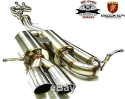 BECKER Cat. Back Exhaust System Fits BMW 2008-2013 135i Turbo 3.0L I6 N54/55B30