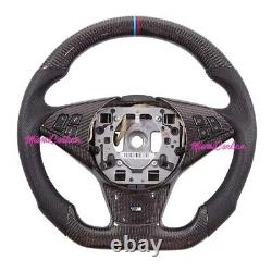 BMW 5 Series Carbon Fiber Steering Wheel Racing Customize Flat Bottom