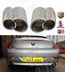 BMW 6 series E63 E64 Custom Stainless Steel Dual Tailpipes Trims Exhaust