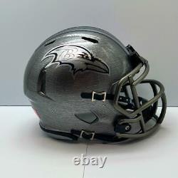 Baltimore Ravens CUSTOM Concept Stainless Steel Hydro-Dipped Mini FB Helmet