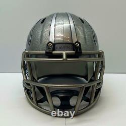 Baltimore Ravens CUSTOM Concept Stainless Steel Hydro-Dipped Mini FB Helmet