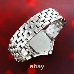 Beautiful Stainless Steel Moissanite DIAMOND Bezel Ladies Watch 27 mm