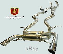 Becker CatBack Exhaust Fits 07 08 09 10 BMW 335i E92 Twin Turbo N54 2Dr 3.0L