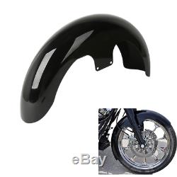 Black 23 Wrap Front Fender For Harley Touring Model Motorcycles Custom Baggers
