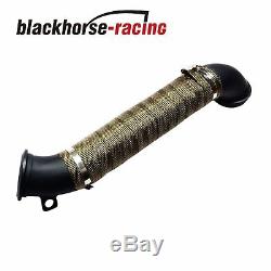Black 3 Down Pipe For 04.5-10 Chevy Gmc Duramax Diesel 6.6l Lly Lbz LMM New