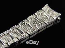 Brand New Mens Rolex Datejust 36 MM Pave Set Diamond Band with 5.5 Ct Custom