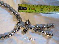 Burning Man, Hand Crafted Stainless Steel Beads CUSTOM (ONE of a KIND) Necklace