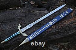 CUSTOM Hand Forged Stainless Steel The LEGEND OF ZELDA Master sword with scabard