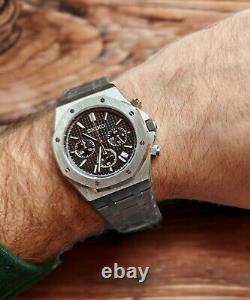 CUSTOM S-Logo ROYAL OAK CHRONOGRAPH Modified Watch 41mm Multiple Available BNIB