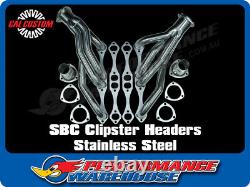 Cal Custom Small Block CHEV Clipster Headers Stainless Steel