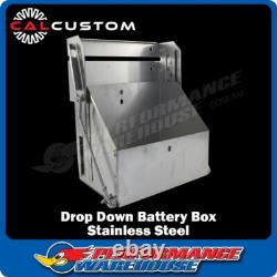 Cal Custom Stainless Steel Drop Down Battery Tray, CAL-4756