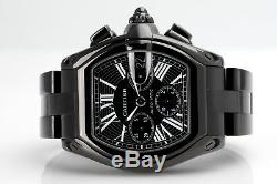 Cartier Roadster XL Black Dial W62020X6 Custom Black PVD/DLC Men's Watch