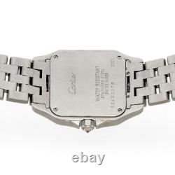 Cartier Santos Demoisel Diamond Bezel Stainless Steel Midsiz Quartz Wrist Watch
