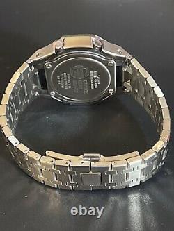 Casio G-SHOCK GM-2100 Custom Stainless Steel Rainbow CasiOak Mod Black