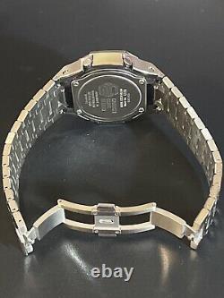 Casio G-SHOCK GM-2100 Custom Stainless Steel Rainbow CasiOak Mod Black