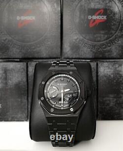 Casio G-Shock Custom Black Stainless Steel Unworn Box and Tags Included