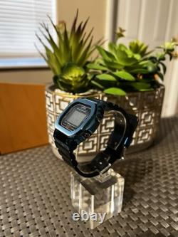 Casio Gshock DW5600E-1V Custom Blue Bezel /Holder Stainless Steel