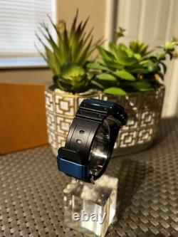 Casio Gshock DW5600E-1V Custom Blue Bezel /Holder Stainless Steel