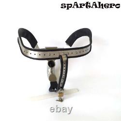 Chastity Belt Outdoor Wear Stainless Steel Ball Stretcher Chastity Cage Lock