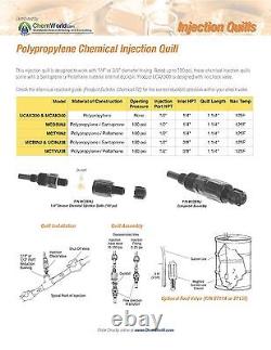 Chemworld 1/2 Stainless Steel Injection Quill Custom Length Check Valve