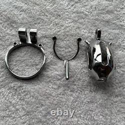 Classics Male Stainless Steel Custom Chastity Cage Device Ring Lock Device